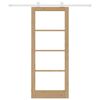 vidaXL Drzwi przesuwne ORKDAL Naturalny 83 x 202 cm
