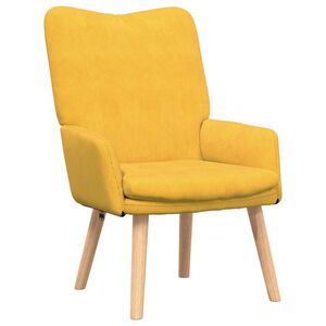 vidaXL fotel Jasnoż&oacute;łty 63 x 67 x 94 cm tkanina