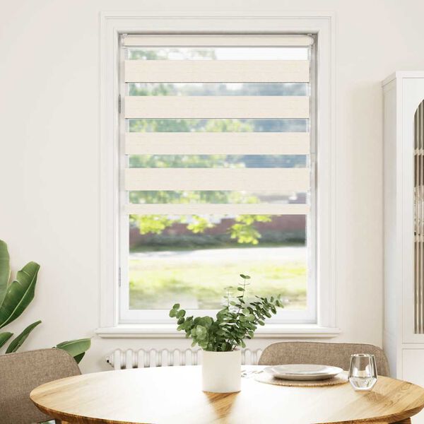 vidaXL Roleta zebra, 90x150 cm, szerokość tkaniny 85,9 cm, poliester