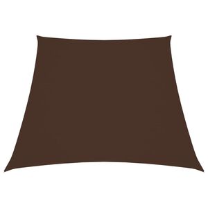 vidaXL Trapezowy żagiel ogrodowy, tkanina Oxford, 2/4x3 m, brązowy