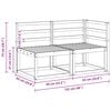 vidaXL Modułowa sofa na zewnątrz 2 Sztuka Naturalny Lite Drewno Akacji