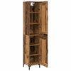 vidaXL Highboard Stare drewno 34,5 x 34 x 180 cm