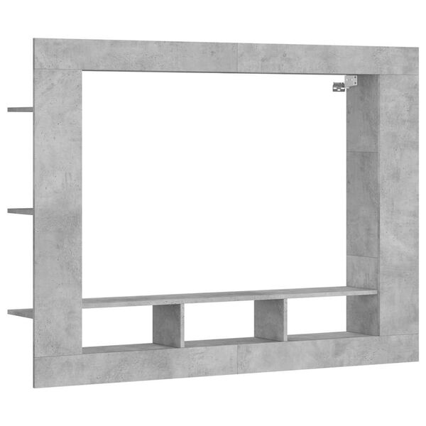 vidaXL Szafka pod TV, szarość betonu, 152x22x113 cm