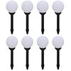 vidaXL Lampy do oświetlenia ścieżki, 8 szt, LED, 15 cm, ze szpikulcami