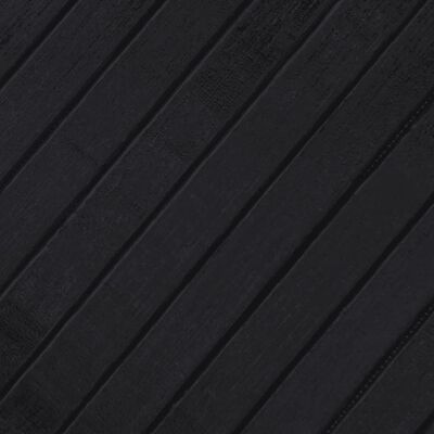 vidaXL Dywan prostokątny, czarny, 60x500 cm, bambusowy