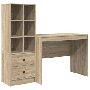 vidaXL Biurko Dąb Sonoma 145.5 x 50 x 127 cm 2 szt.