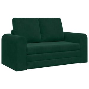 vidaXL Sofa Bed Ciemna zieleń 148 x 71 x 83 cm Aksamit