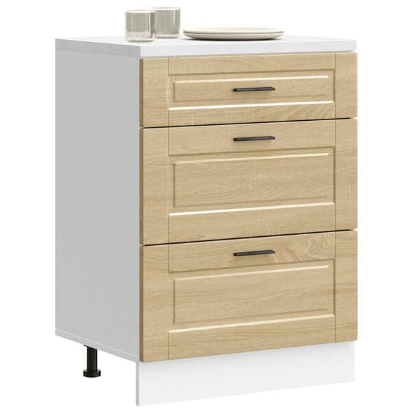 vidaXL Szafka kuchenna dolna, Porto, dąb sonoma