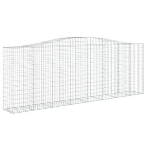 vidaXL Łukowaty kosz gabionowy 400x50x140/160 cm, galwanizowane żelazo