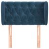 vidaXL Zagłówek uszak, ciemnoniebieski, 83x23x78/88 cm, aksamitny