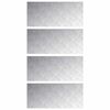 vidaXL Stopień 4 szt. 90 x 40 cm Srebrny Aluminium Prostokątny