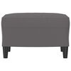 vidaXL Podn&oacute;żek, szary, 60x50x41 cm, sztuczna sk&oacute;ra