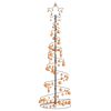 vidaXL Choinka świąteczna LED bombkami 120 diod LED Ciepła biel 180 cm
