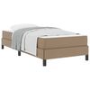 vidaXL Ramka ł&oacute;żka z materacem Cappuccino 90 x 200 cm tkanina