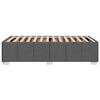 vidaXL Rama ł&oacute;żka bez materaca, ciemnoszara, 90x200 cm, obita tkaniną