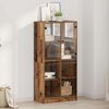 vidaXL Highboard Stare drewno 68 x 37 x 142 cm Materiał drewnopochodny