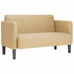 vidaXL Sofa dwuosobowa szarozielona 109 cm Tkanina sztruksowa