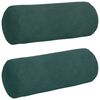 vidaXL Poduszki Wałkowe 2 pcs Ciemna zieleń &Oslash; 15 x 40 cm