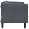 vidaXL Sofa 3-osobowa, ciemnoszara, tapicerowana aksamitem