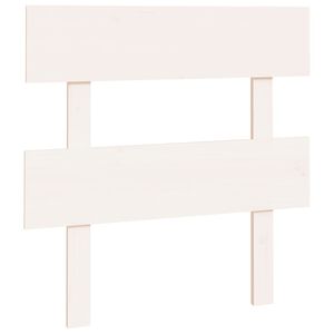 vidaXL Wezgłowie ł&oacute;żka, białe, 93,5x3x81 cm, lite drewno sosnowe
