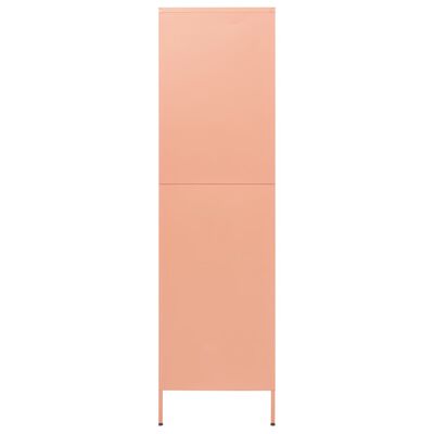 vidaXL Szafa, różowa, 90x50x180 cm, stalowa