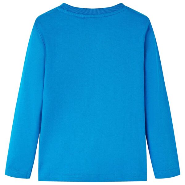 Koszulka dziecięca z długimi rękawami, kobalt, 104