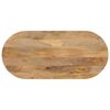 vidaXL Blat stołu, 100x50x2,5 cm, owalny, lite drewno mango