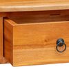 vidaXL Konsola Naturalny 50,5 x 30 x 75,5 cm Lite drewno mahoniowe