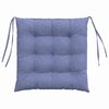vidaXL Poduszki na siedziska 2 pcs Niebieski dżins 40 x 40 x 6 cm