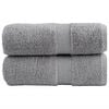 vidaXL Ręczniki toaletowe Premium, SOLUND 2 szt. Szare 30x30cm 600 g/m&sup2;