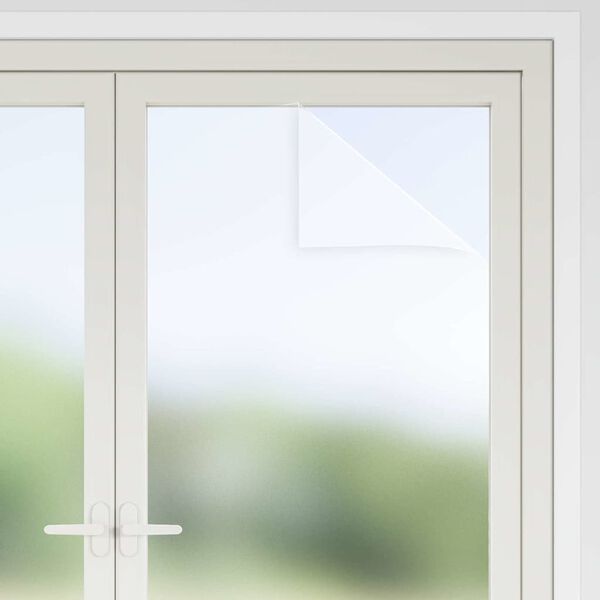 vidaXL Folia okienna, matowa, biała, 60x2000 cm, PVC