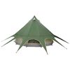 vidaXL Namiot Teepee z dachem Zielony i szary 600 x 600 x 347 cm