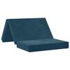 vidaXL Składana Sofa Ł&oacute;żko 80 x 67 x 45 cm niebieski