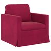 vidaXL Sofa 2 pcs Czerwone wino 138 x 78 x 80 cm Aksamit