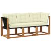 vidaXL Modułowa sofa na zewnątrz z poduszką 3 Sztuka Naturalny