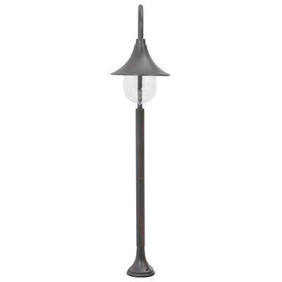 vidaXL Lampa ogrodowa na słupku, 120 cm, E27, aluminium, kolor brązu