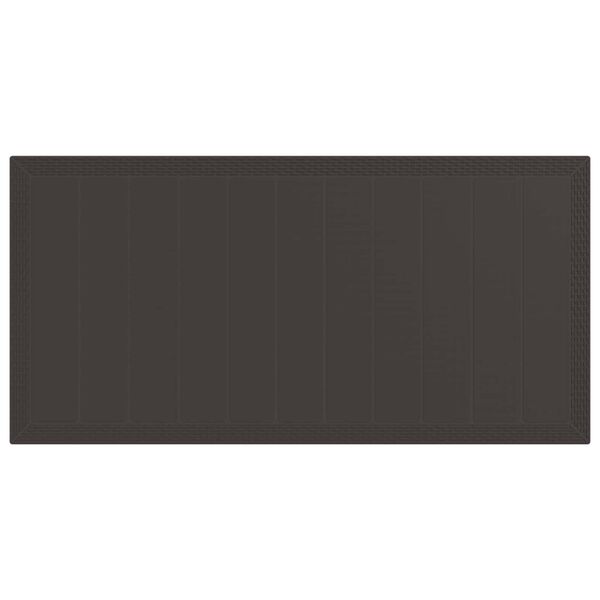 vidaXL Zestaw do jadalni w ogrodzie 7 pcs Brązowy polipropylen