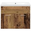 vidaXL Zestaw mebli łazienkowych z przechowywaniem 3 pcs Stare drewno