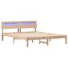 vidaXL Ramka ł&oacute;żka Brązowy 150 x 200 cm Lite drewno sosnowe