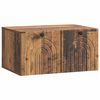 vidaXL Szafka RTV montowana na ścianie Stare drewno 59,5 x 41 x 30 cm