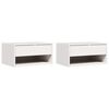 vidaXL Stolik nocny 2 szt. Biały 50 x 32,5 x 24 cm Lite drewno sosnowe