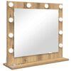 vidaXL Lustro toaletowe Dąb rzemieślniczy 60 x 55 x 18 cm Prostokątny