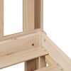 vidaXL Łóżko z regałem, bez materaca, 90x200 cm, sosnowe