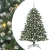 vidaXL Sztuczna choinka Zielony 150 cm PVC, plastik i stal