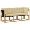 vidaXL 3 szt. Modułowa sofa na zewnątrz Biały