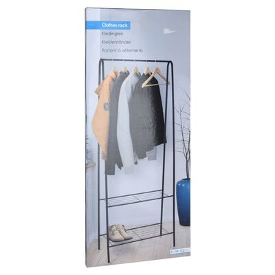Storage solutions Stojak na ubrania z 2 półkami, 61x34x152 cm