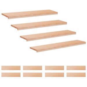 vidaXL Nakładki na schody 12 szt. 120 x 30 x 2 cm naturalny