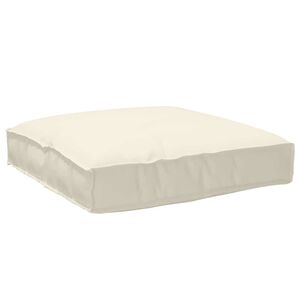 vidaXL Poduszka Materiał Oxford Kremowy 80 x 80 x 12 cm