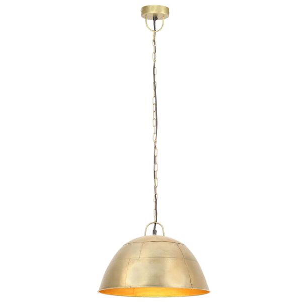 vidaXL Industrialna lampa wisząca, 25 W, mosiężna, okrągła, 41 cm, E27