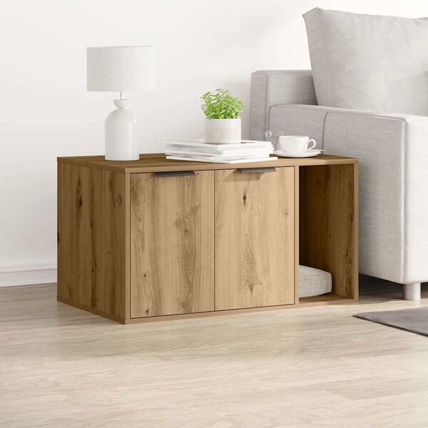 vidaXL Szafka na kuwetę, dąb artisian, 80x50x45 cm